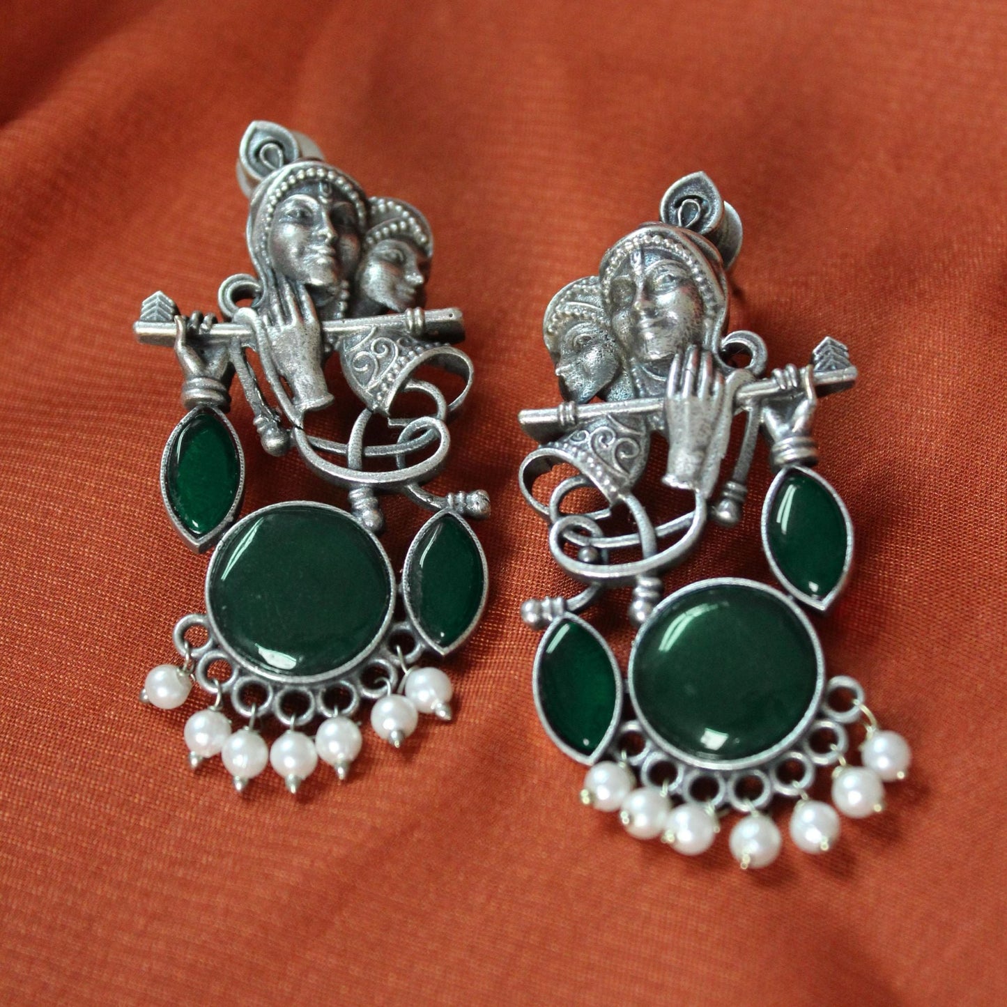 Silva Sutra Radhe Krishna Earrings