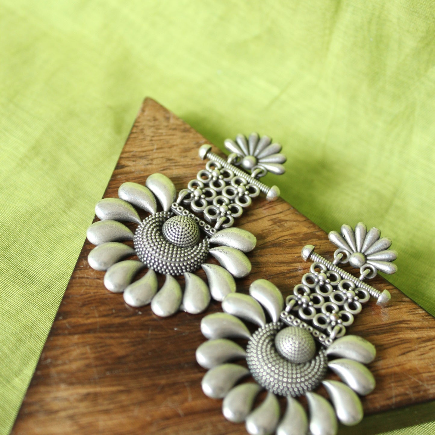 Antique Floral Cascade Earrings