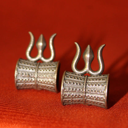Silva Sutra Divine Damru Earrings