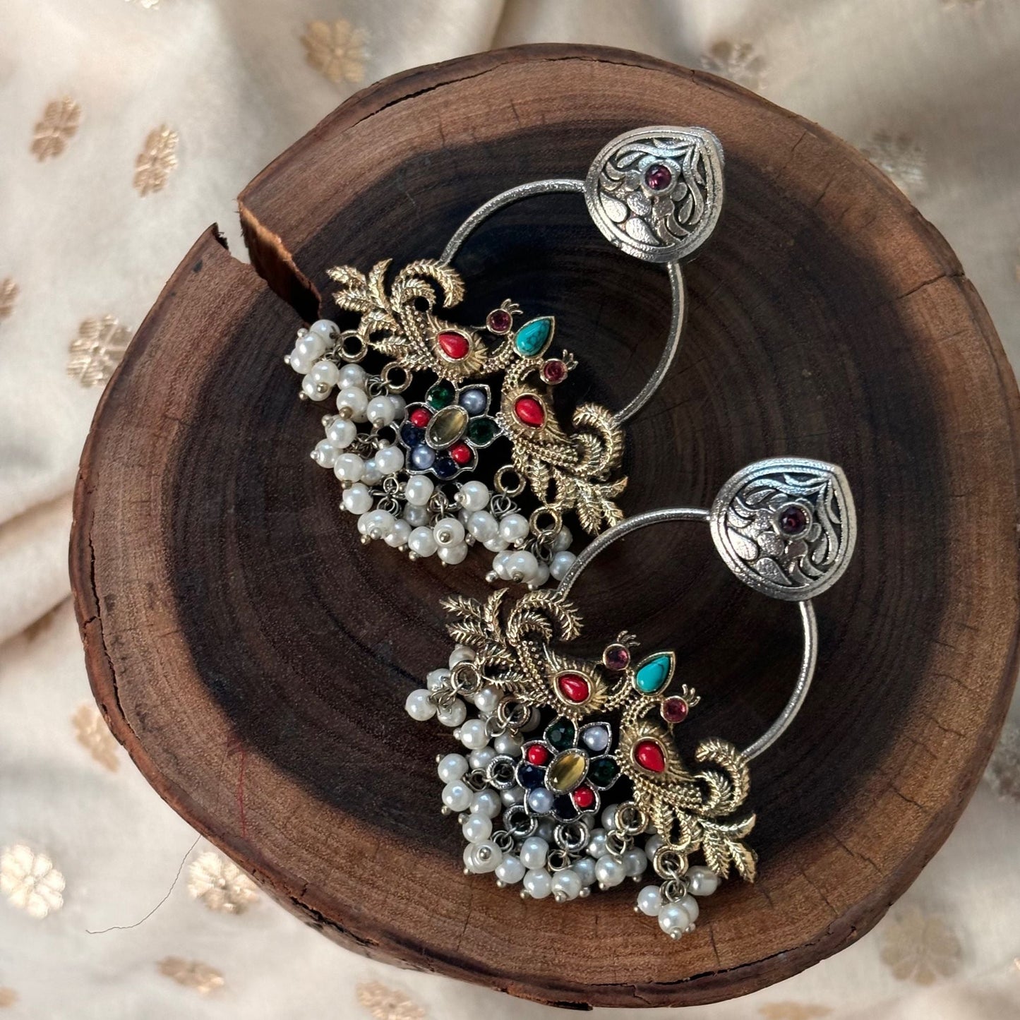 Silva Sutra Mosaic Muse Hoops