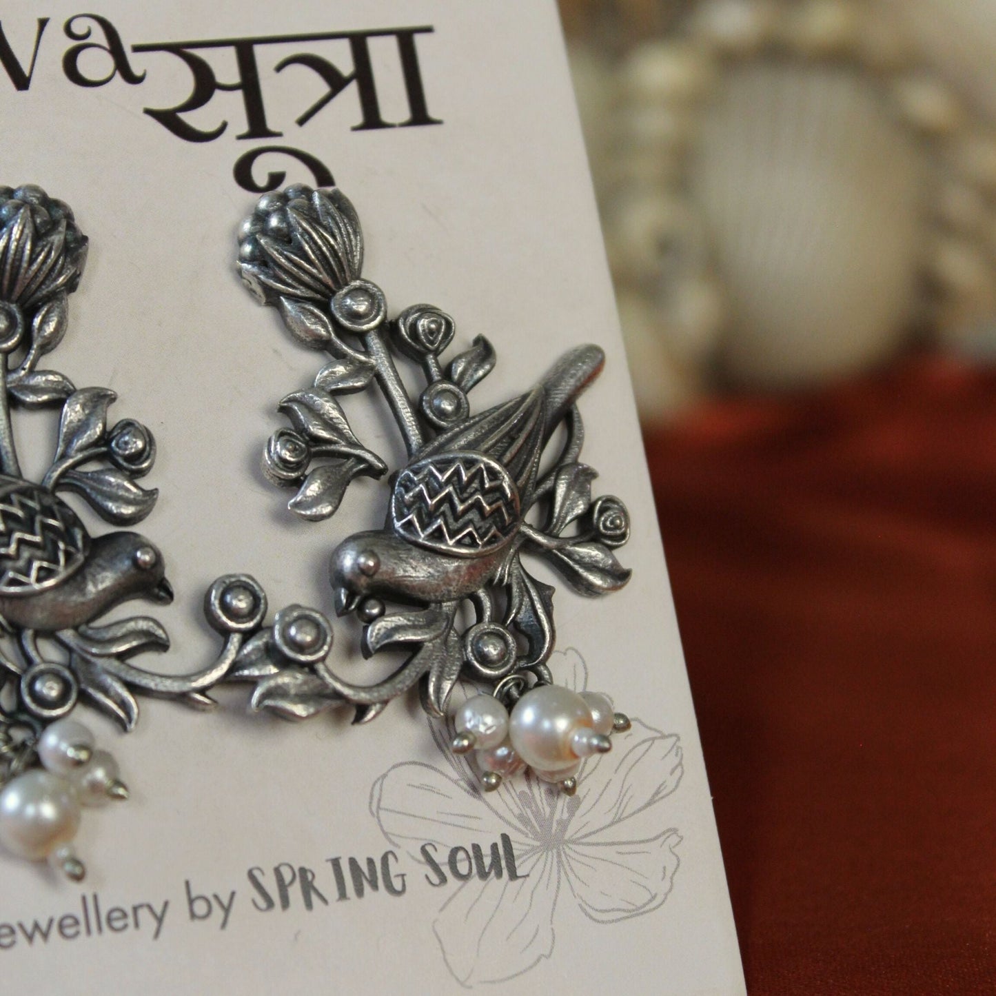 Silva Sutra Bird Earrings
