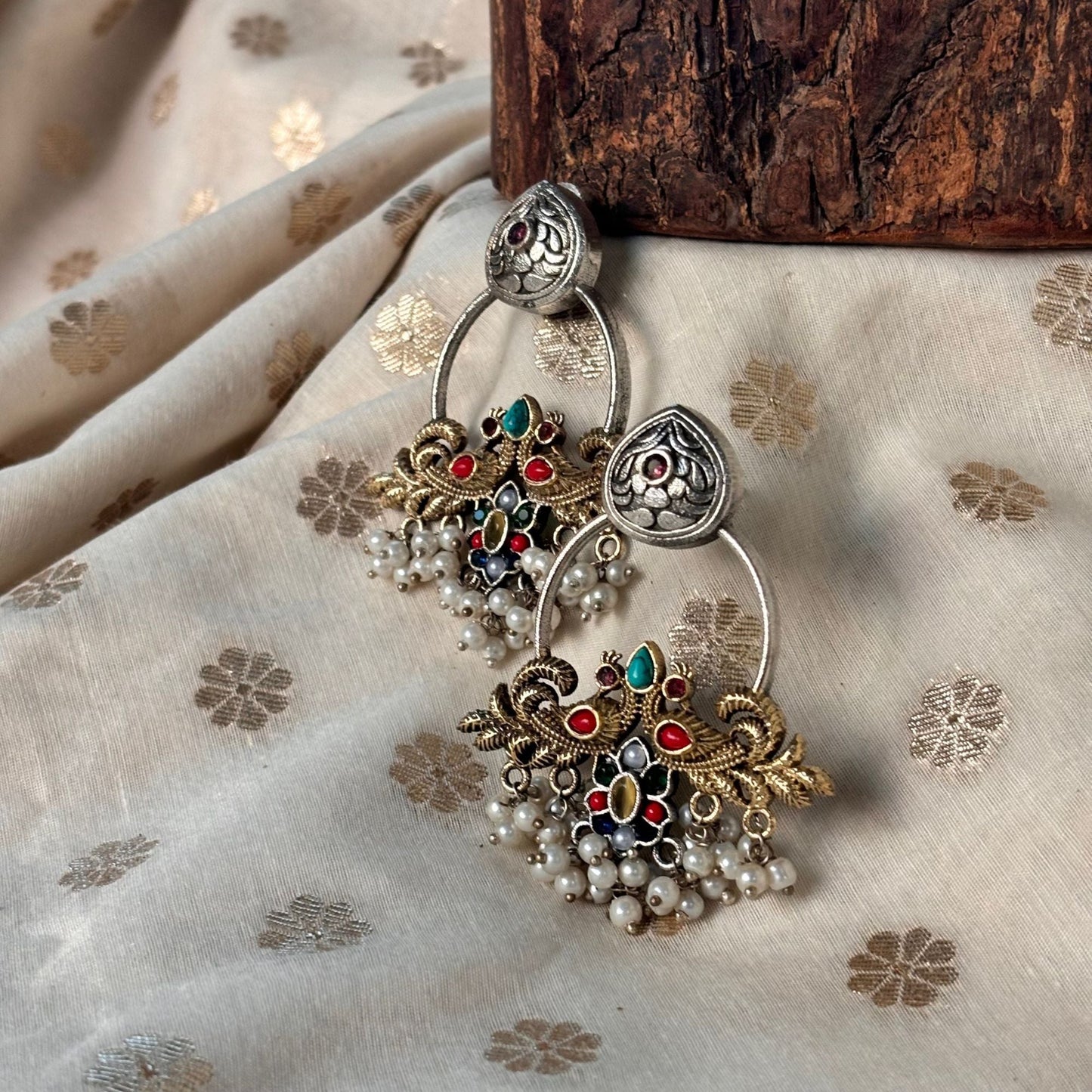Silva Sutra Mosaic Muse Hoops