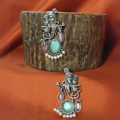 Silva Sutra Radhe Krishna Earrings