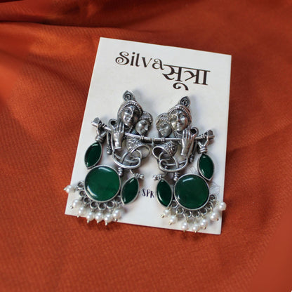 Silva Sutra Radhe Krishna Earrings