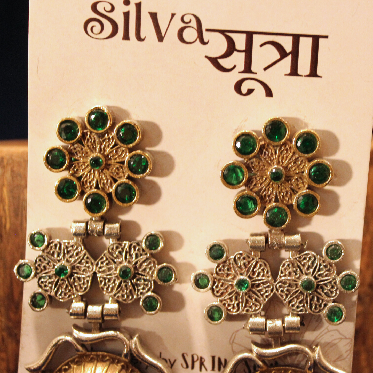 Emerald Heritage Drop Earrings