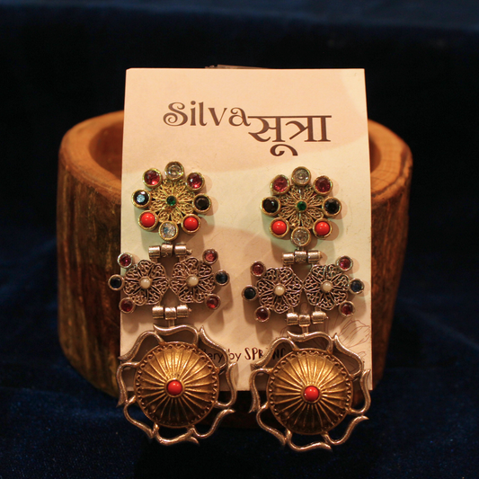 Multi-Stone Heritage Drop Earrings