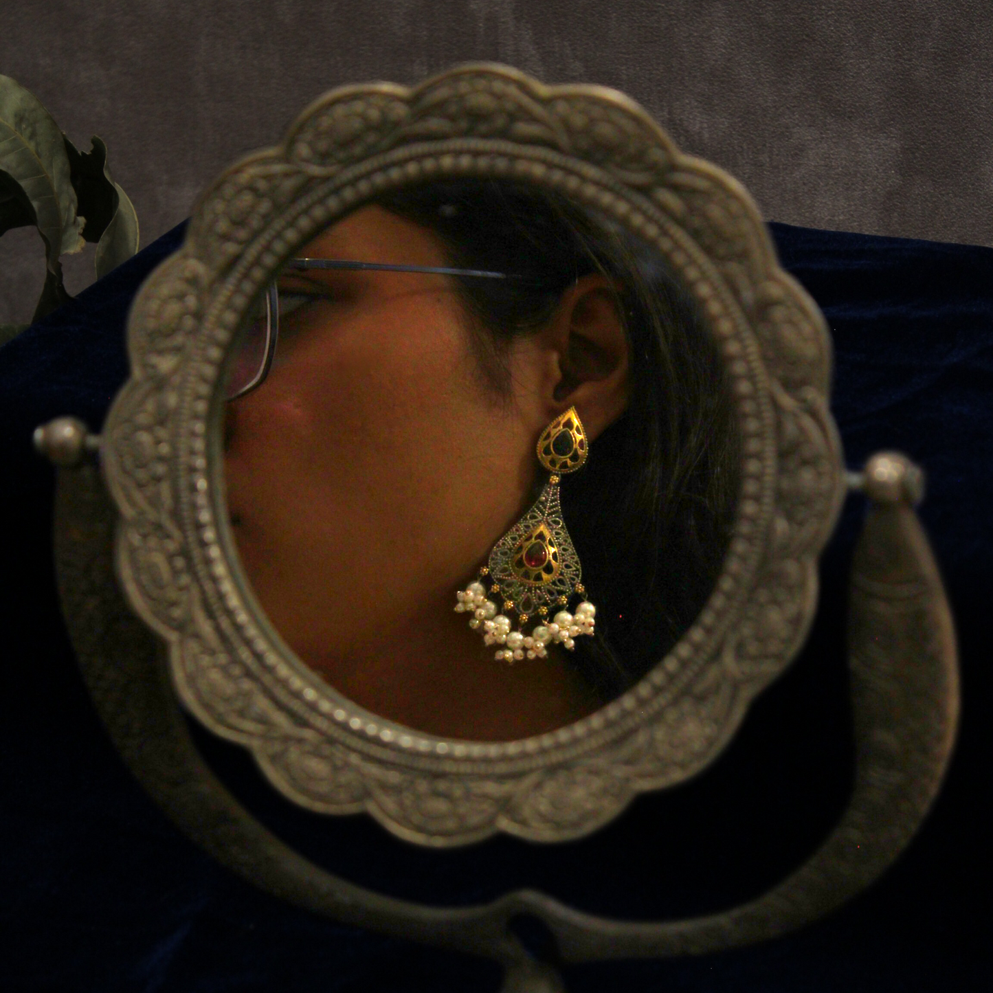 Vintage Jali Tassel Earrings