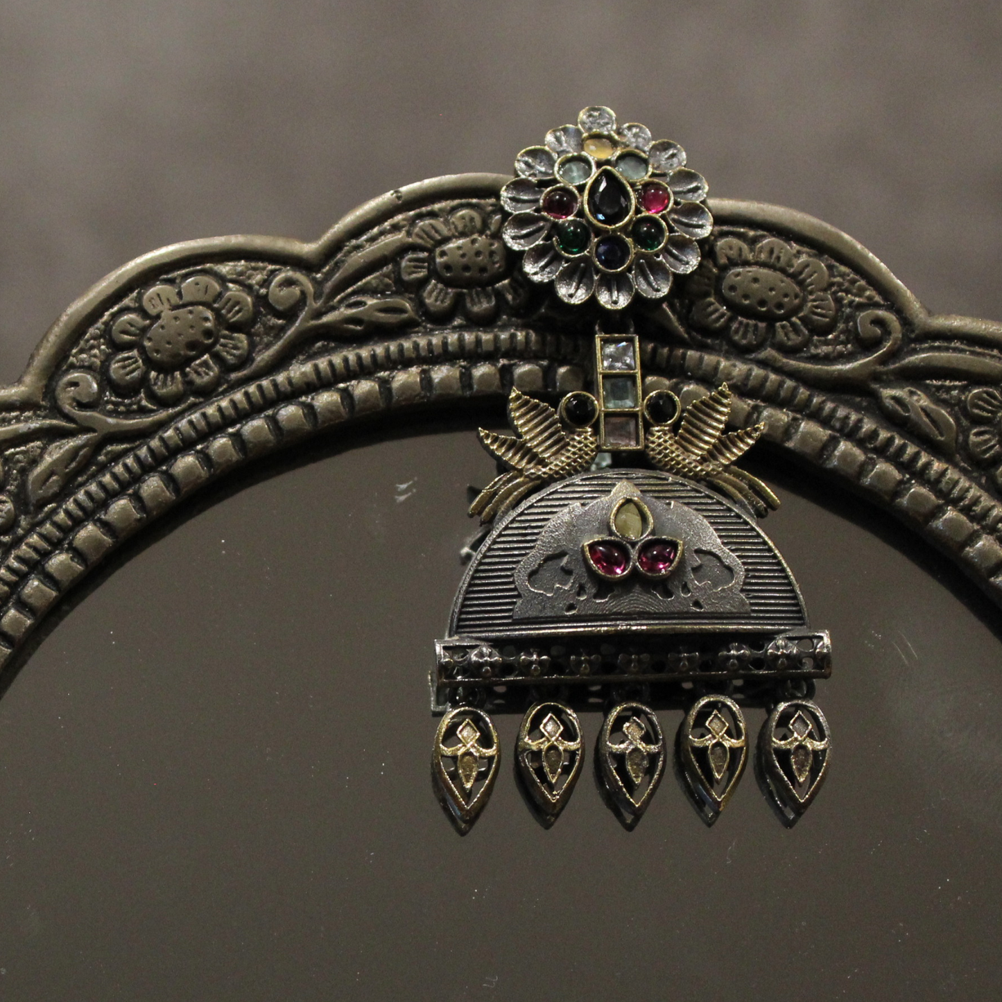 Two-Tone Heritage Bell Jhumkas