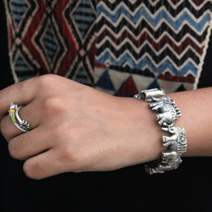 Silva Sutra Elephant Charm Bracelet