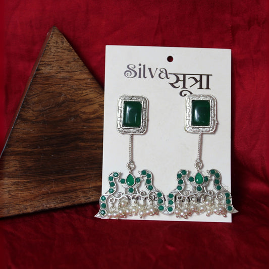 Silva Sutra Mughal Bird & Gem Drops