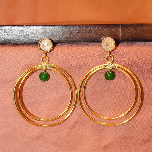 Silva Sutra Retro Gold & Green Hoops