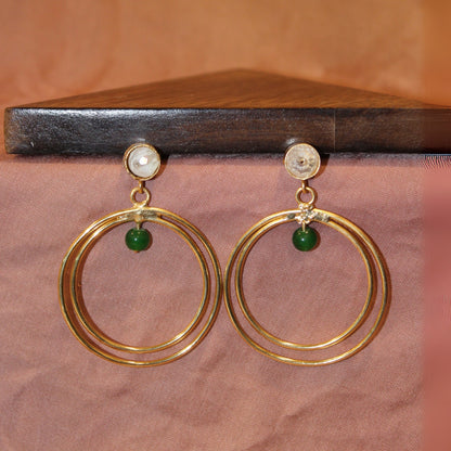 Silva Sutra Retro Gold & Green Hoops