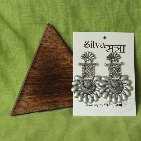 Antique Floral Cascade Earrings